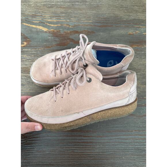 Women's Birkenstock Bend Low Nubuck Leather Sneakers in Pink size 40 Lagenlook - Picture 4 of 7